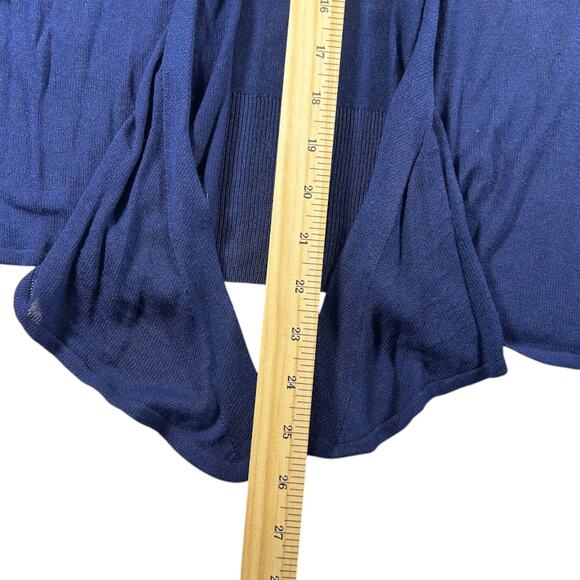 Vera Wang Women's Blue Cardigan - Size: Medium - Picture 5 of 6
